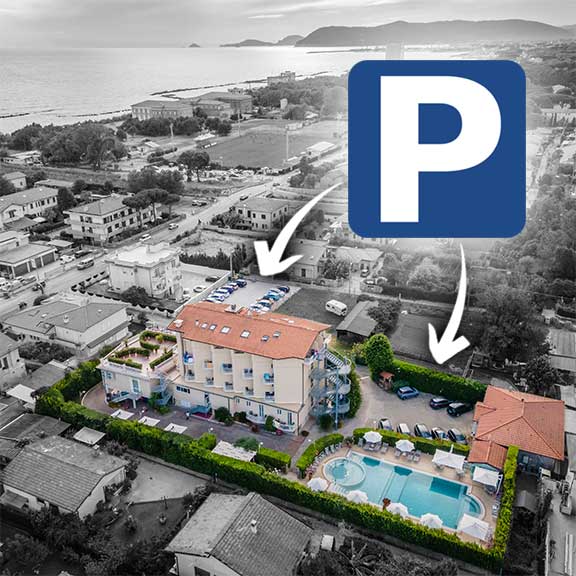 Private Parking, Hotel Villa Tiziana Marina di Massa